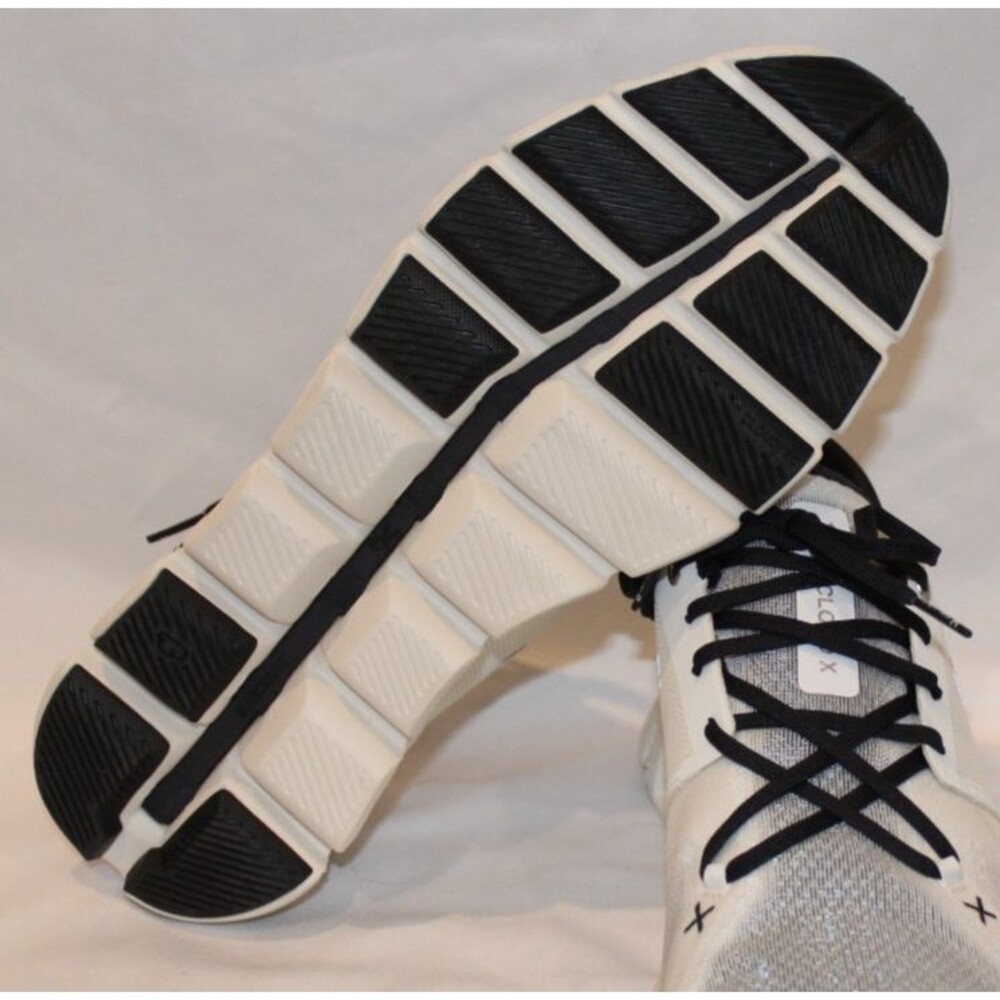 NIB ON CLOUD WOMEN'S CLOUD X 3 RUNNING ATHLETIC SNEAKERS SZ 10.5 IVORY BLACK - Picture 9 of 9